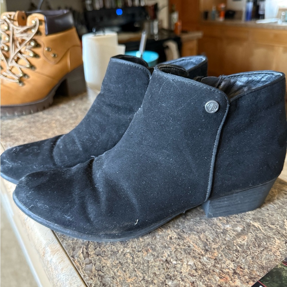 Black Suede Ankle Boots